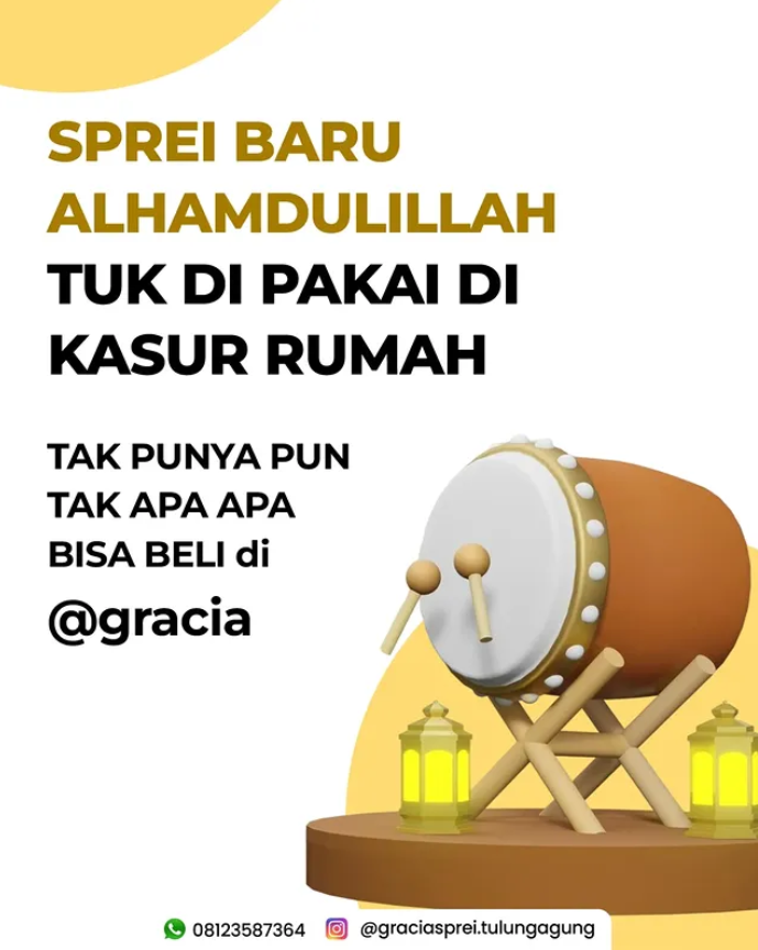 <p>Senang banget akhirnya punya sprei baru dari Gr